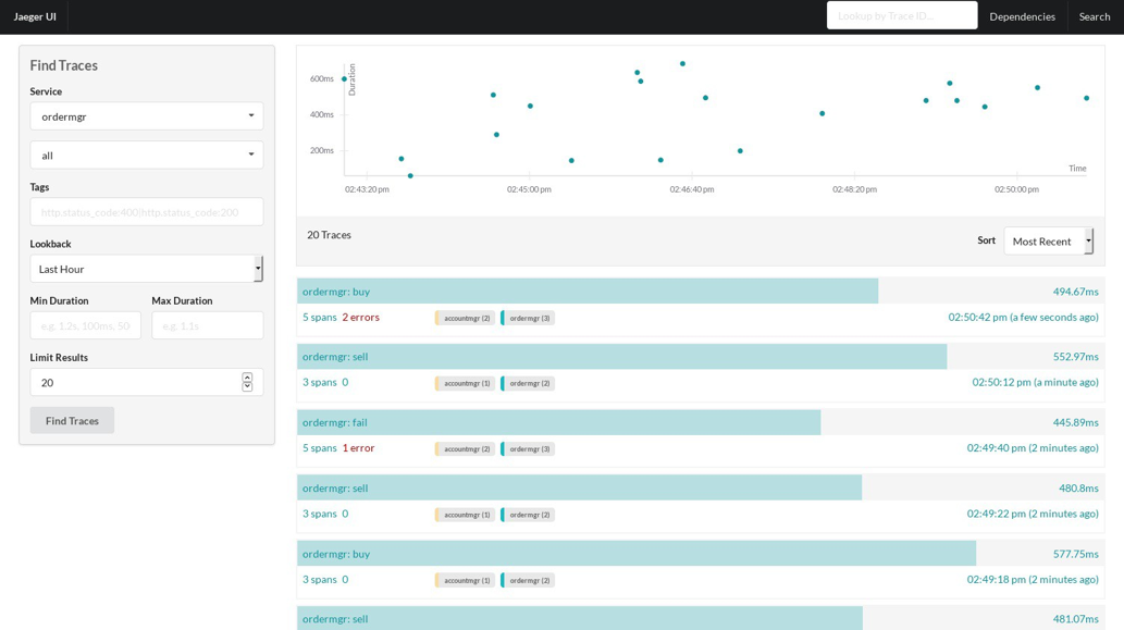 Using OpenTracing and Jaeger in a Microservices Setting on Kubernetes