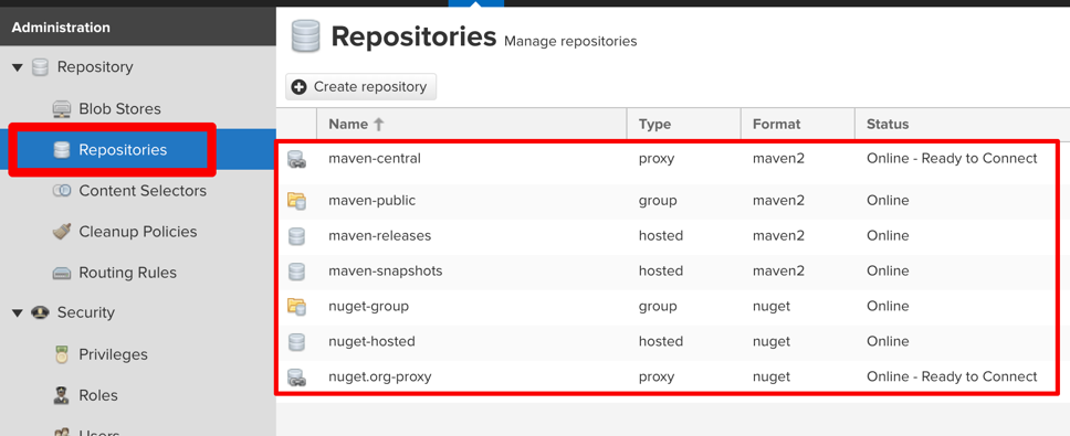 Blob store repository